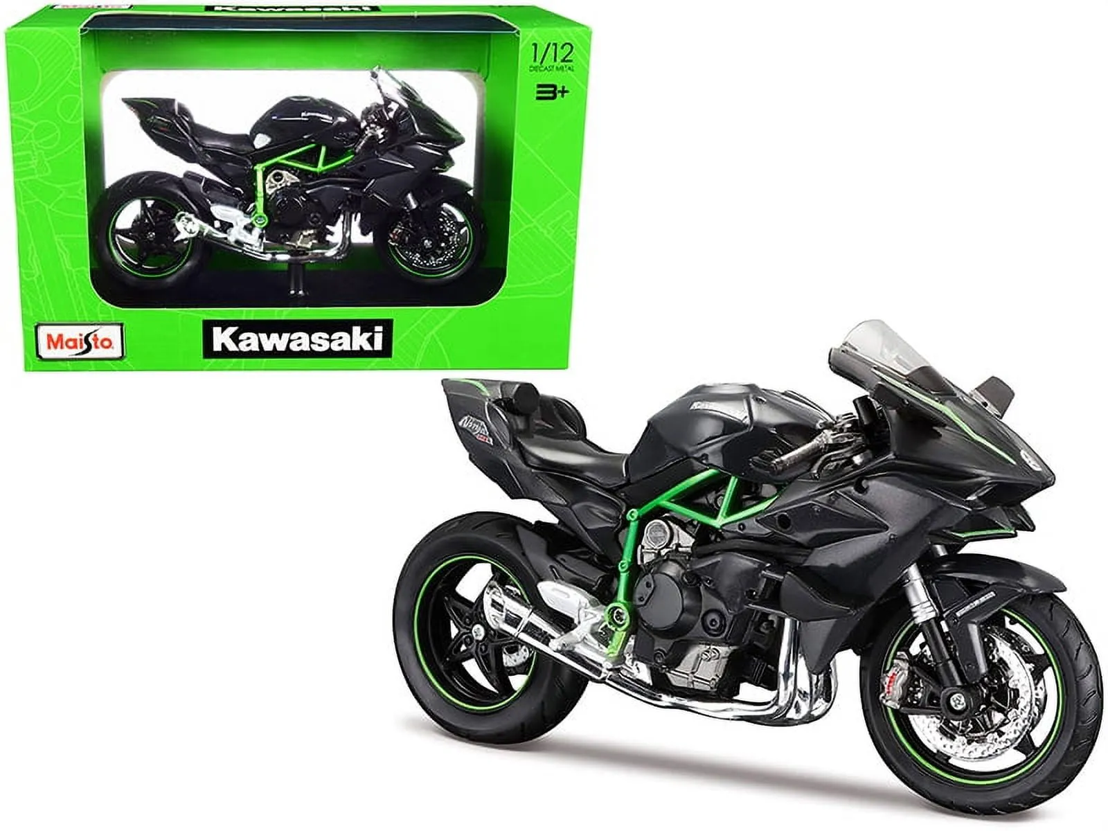 52876 kawasaki ninja h2r diecast model 5