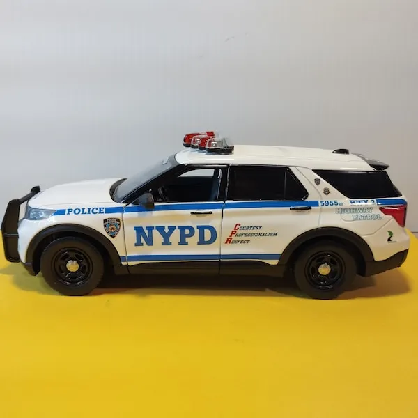 52895 diecast police car decal
