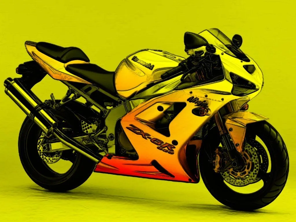 52981 kawasaki 636 diecast model close up