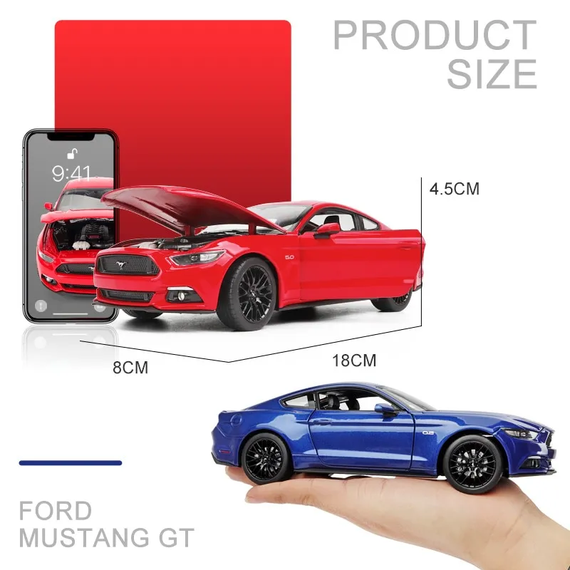 53034 2015 mustang diecast model package